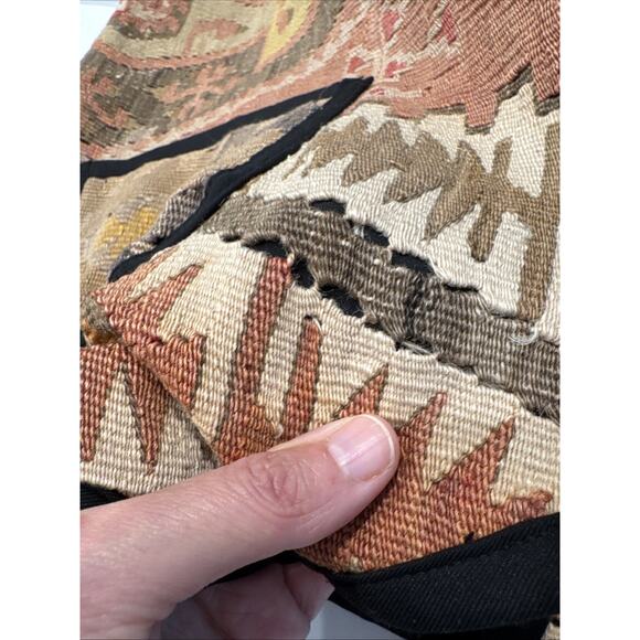 Southwestern Heavy Textured Women’s Vest Artsy Art To Wear Boho Western Country - Picture 6 of 16